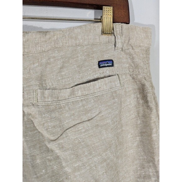 Patagonia Shorts Men Sz 34 Tan Hemp Cotton Blend Outdoor Hiking STY57735 - Picture 5 of 11
